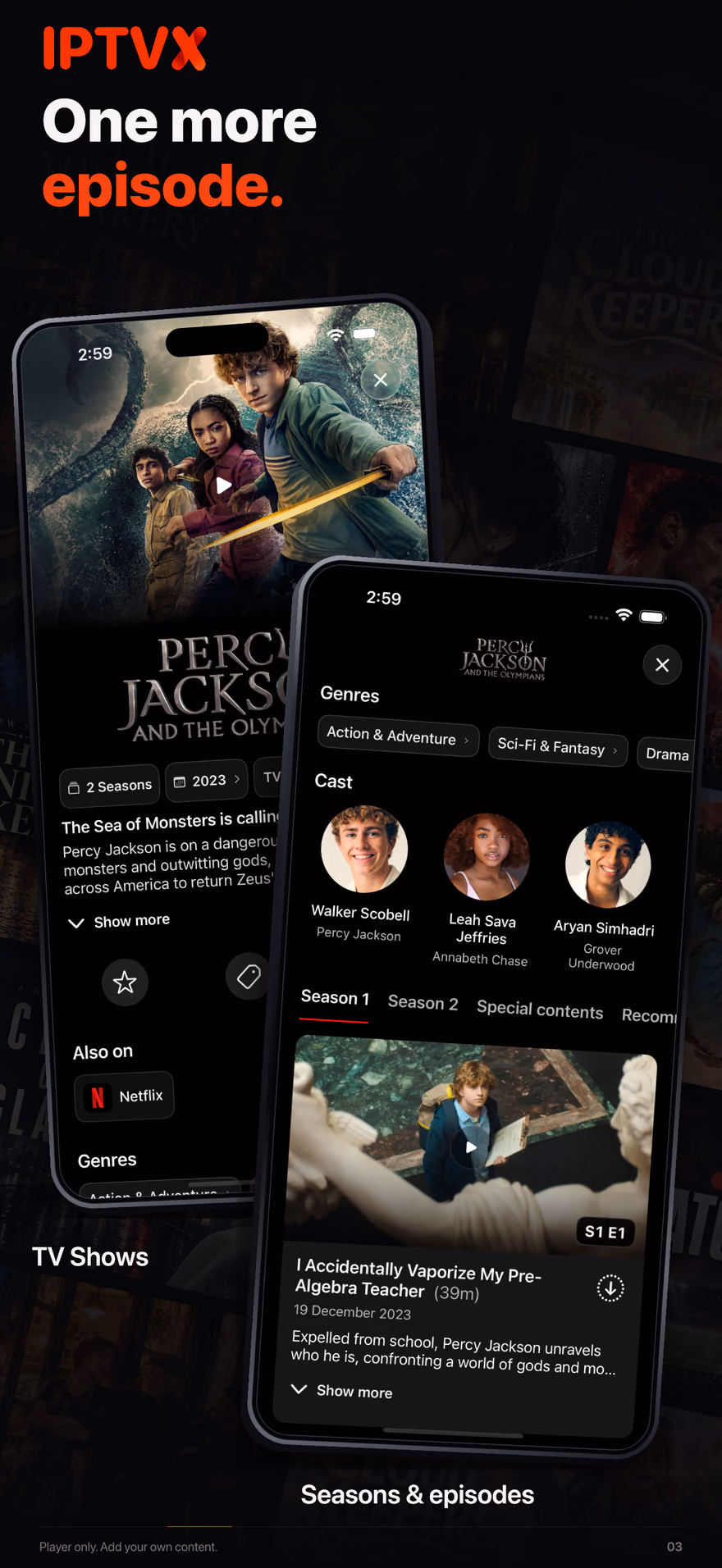 Movie Page: the title takes center stage — iPhone 03/10